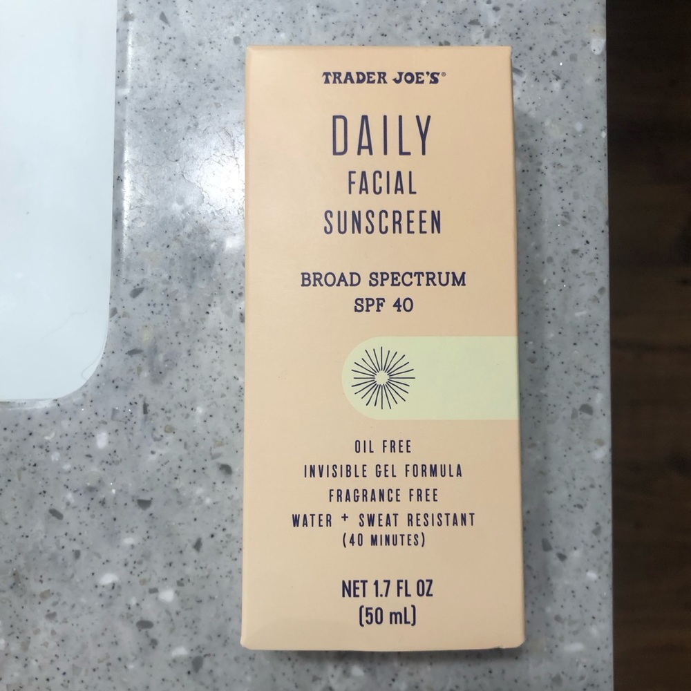 Trader Joe’s Broad Spectrum SPF 40 Facial Sunscreen